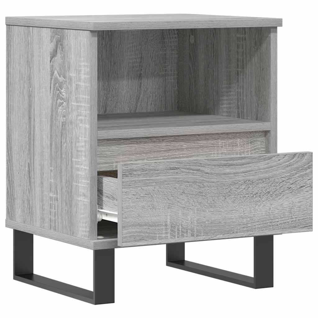 Nachttisch Grau Sonoma 40x35x50 cm Holzwerkstoff